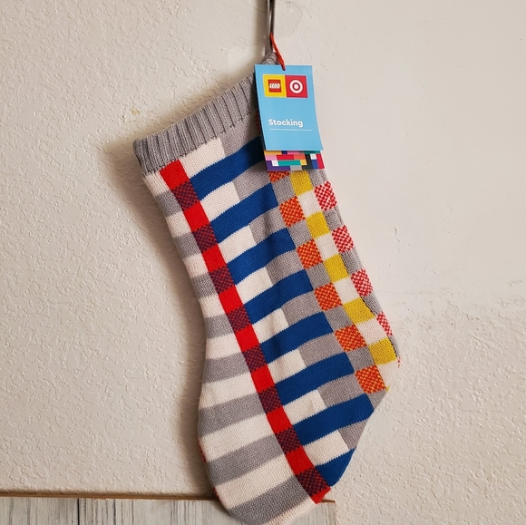 Lego Blocks Knit Christmas Stocking - Picture 5 of 5